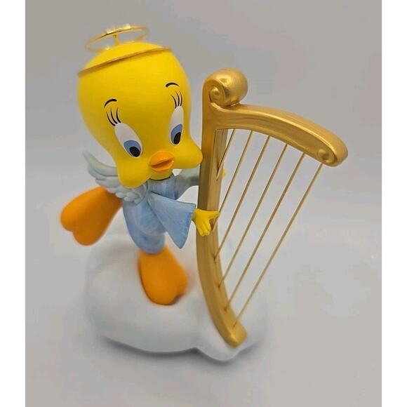 2005 Hallmark Ornament Tweety Plays An Angel Looney Tunes Magic Music U67 - Picture 2 of 7